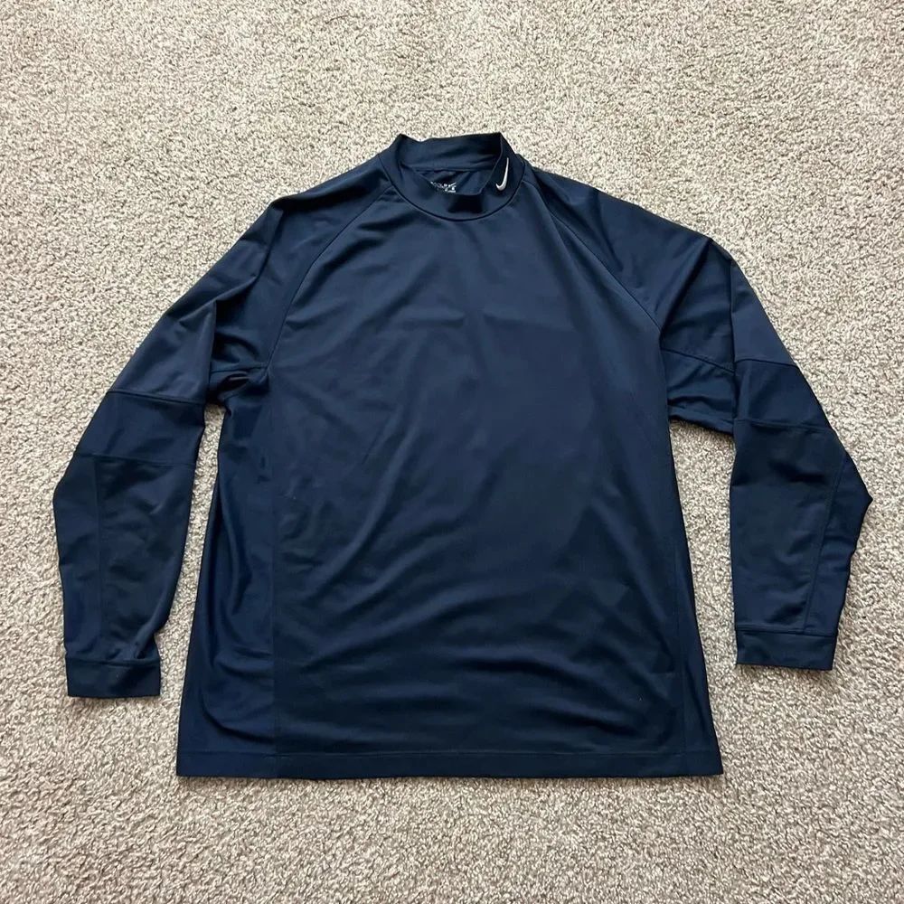 Retro Nike golf mock neck long sleeve men's L